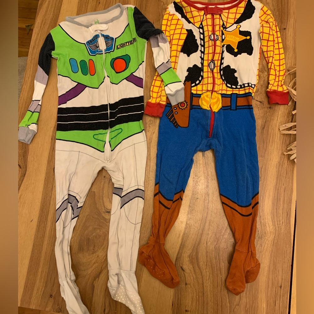 Buzz and Woody Footie Zip Pajamas